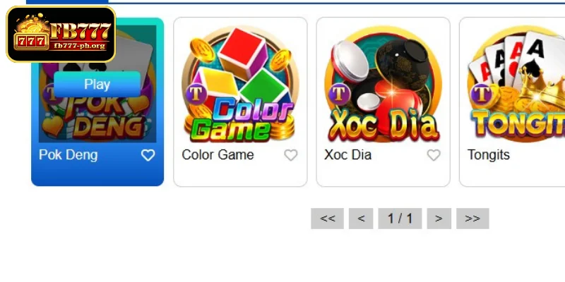 Recommended Mga Larong Kard FB777 games